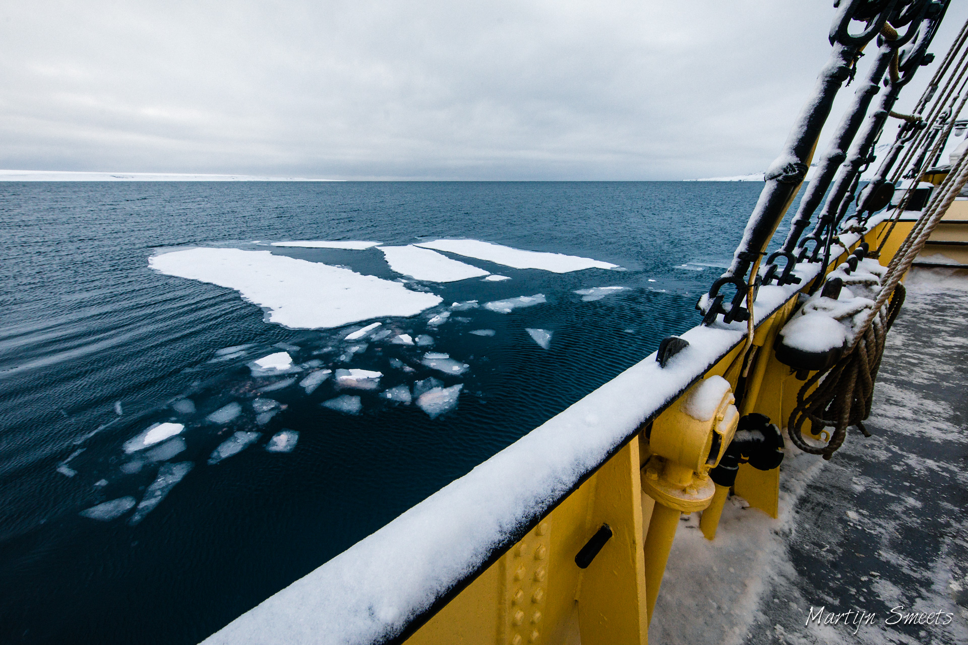 Zeilschip Noorderlicht in Ymerbukta, Spitsbergen